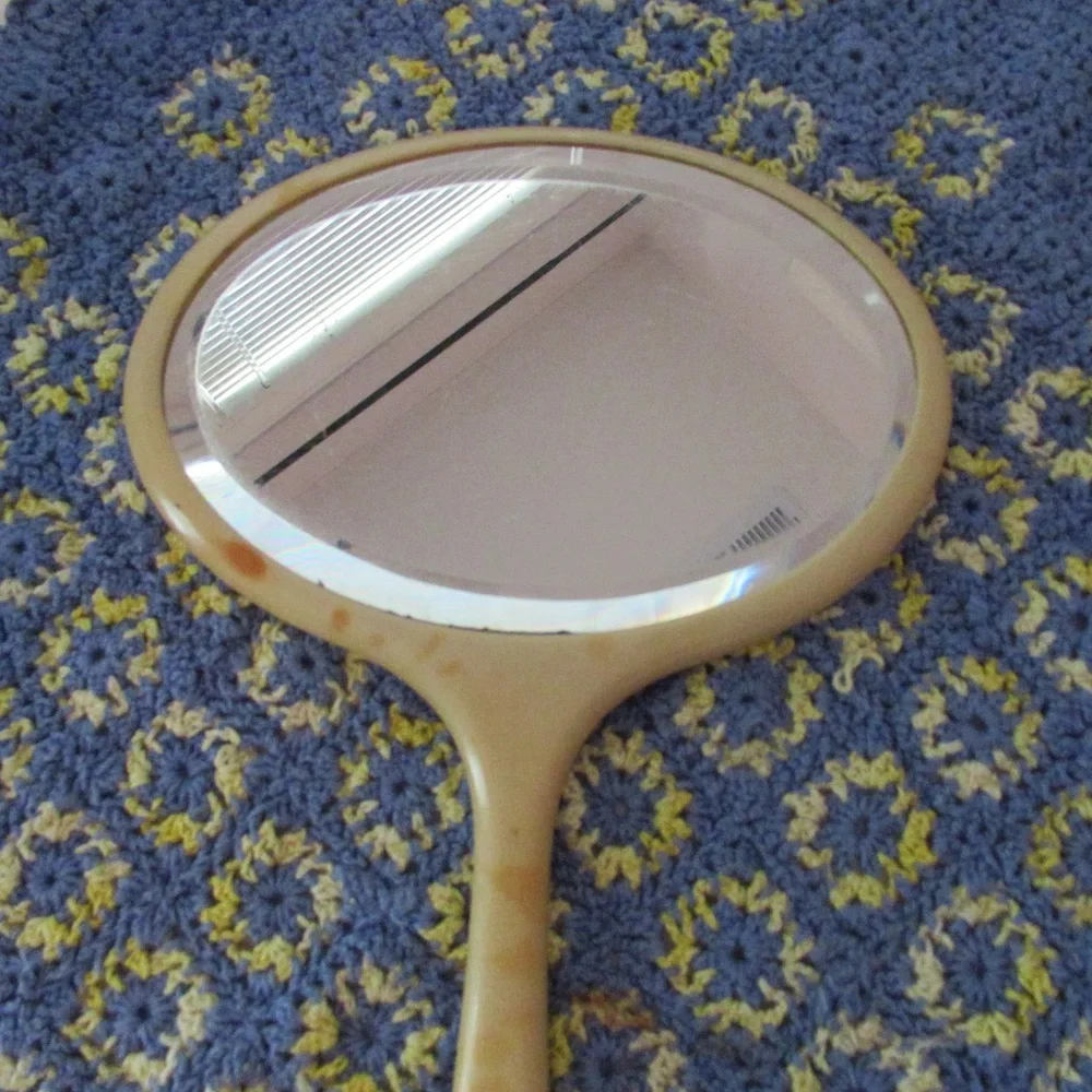 Vintage Handheld vanity mirror
